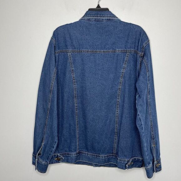 Vintage DUKE HABAND Mens Denim Trucker Jeans Jacket EUC 100% Cotton Sz Medium M - Picture 4 of 6